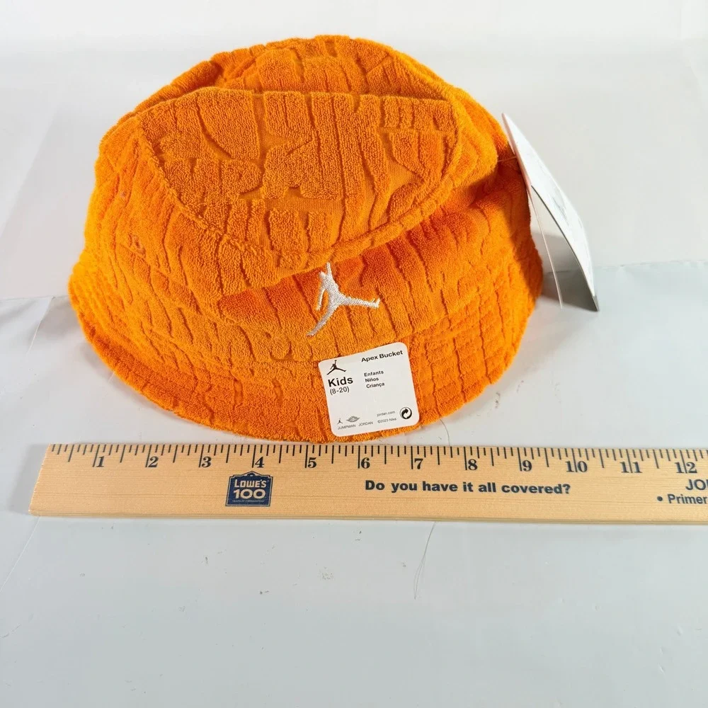 Jordan Kids Apex Fuel‎ Up Cool Down Bucket Hat Orange Peel 8-20 New